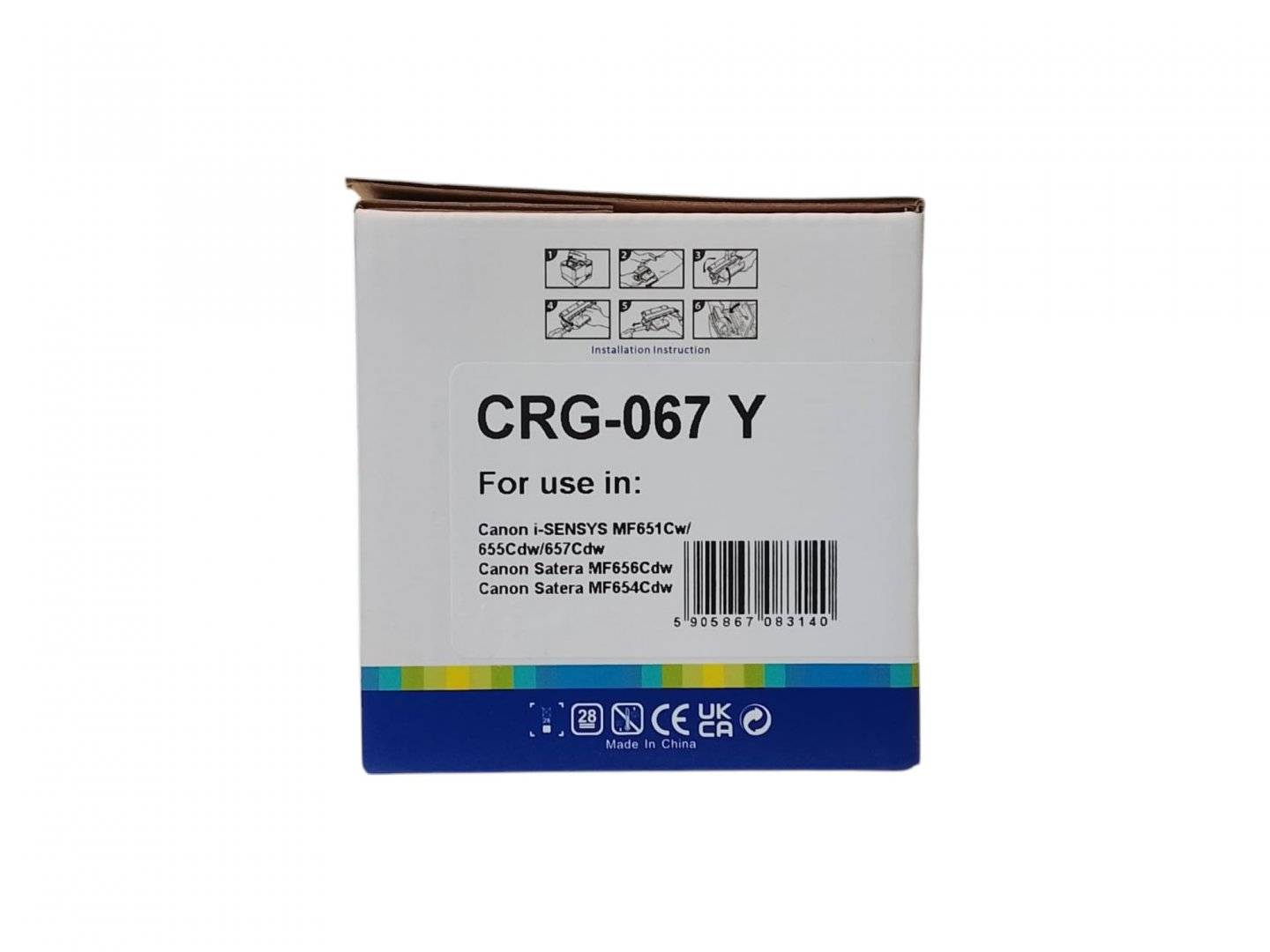 Cartus Toner Compatibil Canon CRG-067 Y Galben (Yellow) 1.25K, 067, 5099C002