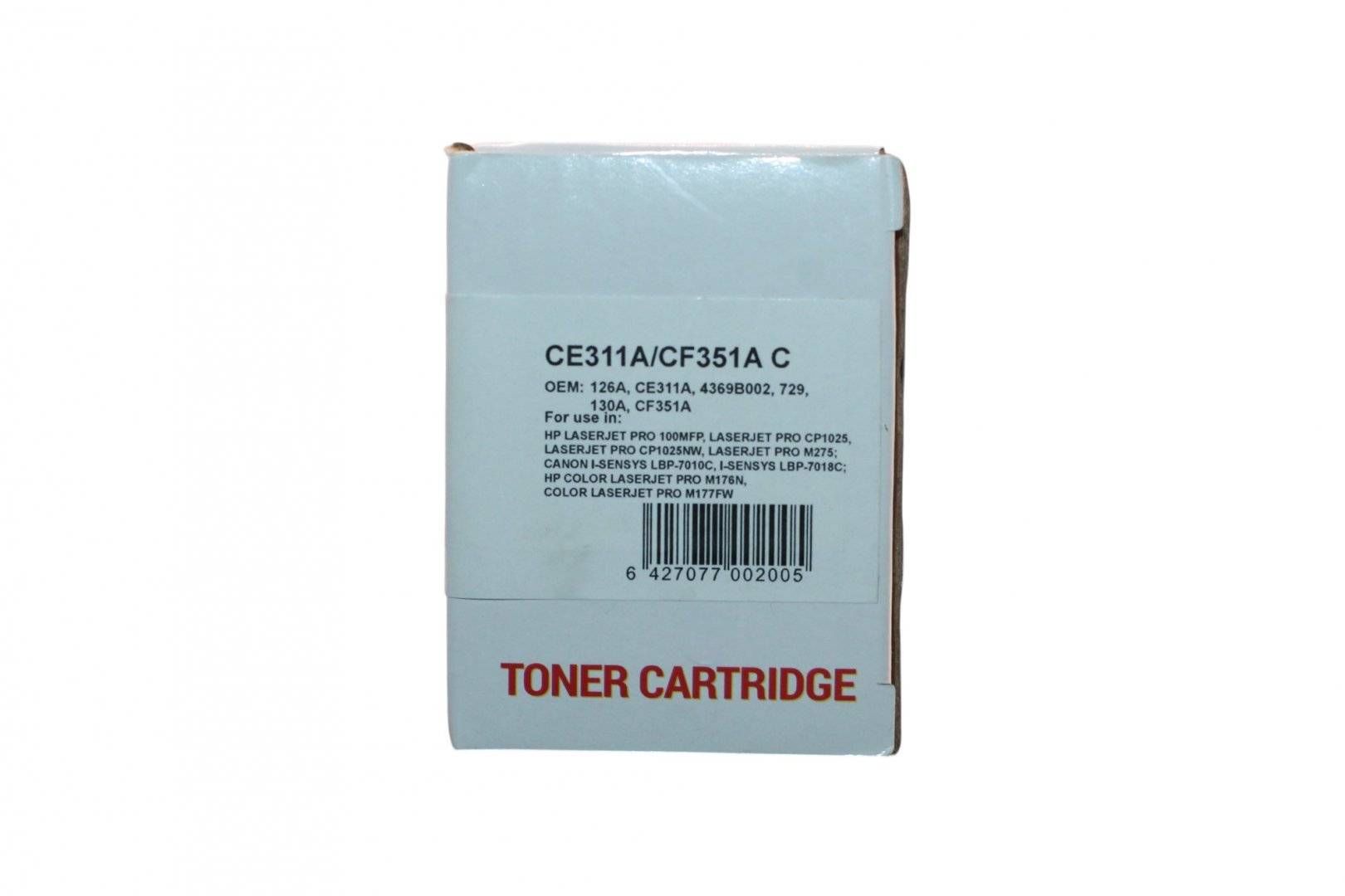 Cartus Toner Compatibil Canon /HP 126A/ CE311A/CF351A  Albastru (Cyan)