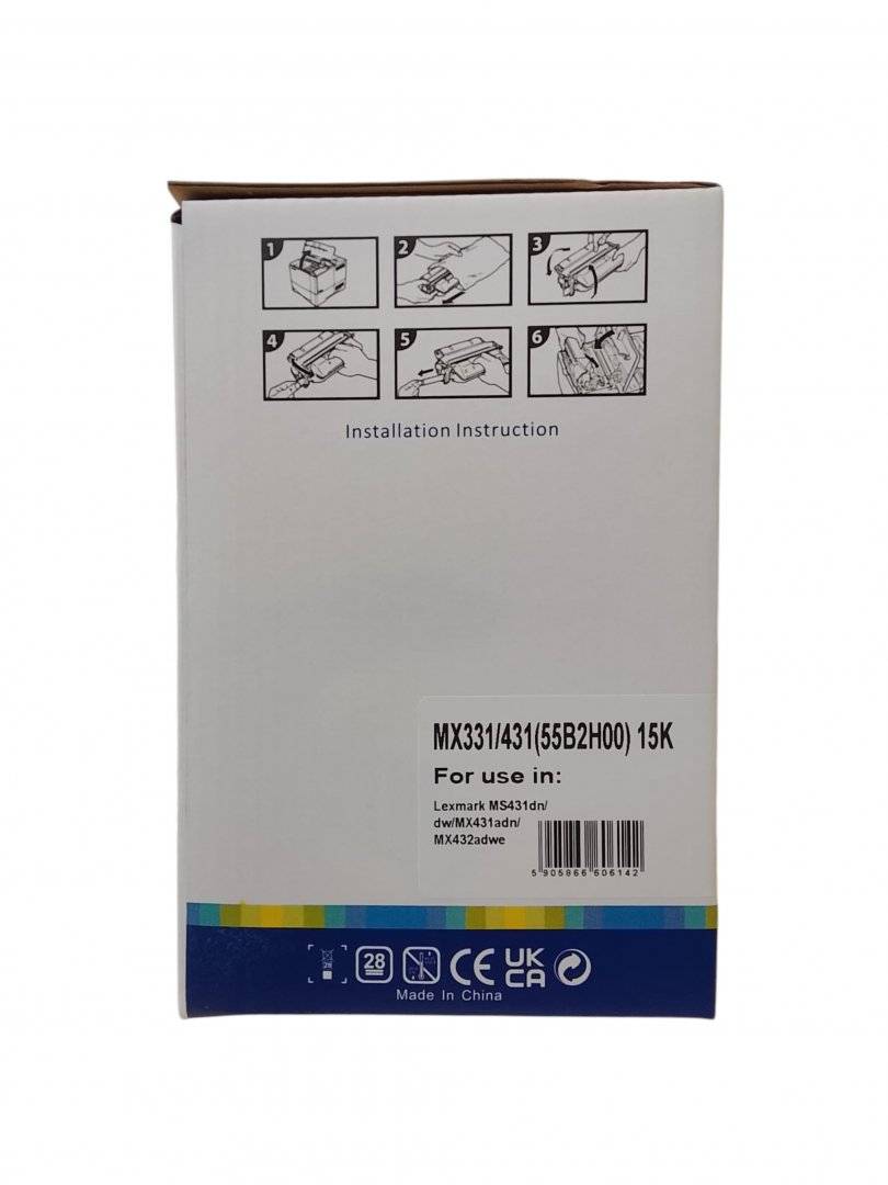 Cartus Toner Compatibil Lexmark pentru MS331, MX331, MS431, MX43, MX432 (15K) Negru 55B2H00 