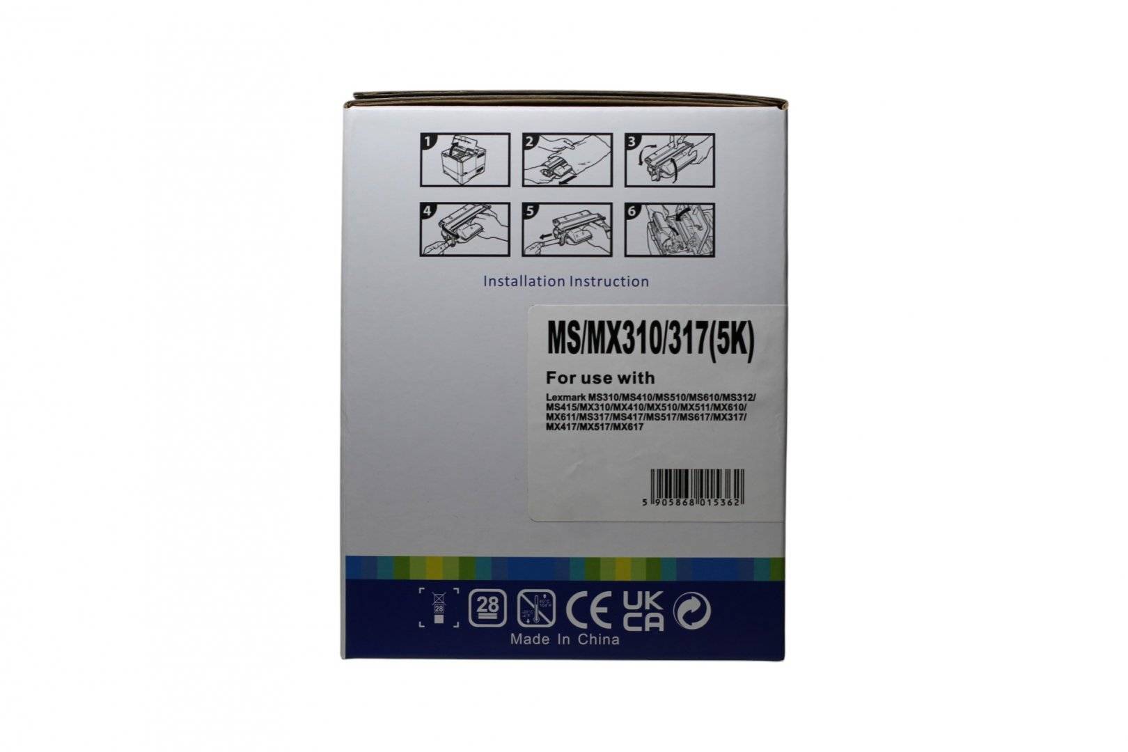 Cartus Toner Compatibil Lexmark MS/MX310/317/417/517/617 (2500 pagini) Negru (Black)