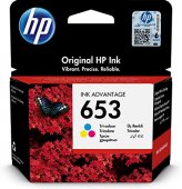 Cartus original de cerneala Hp 653 Color