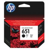  Cartus original de cerneala Hp 651 Negru (Black)