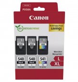  Set cartuse de cerneala originale Canon PG-540L Negru x 2 si CL-541XL Color